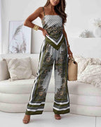 Helen | Vakantie Klaar Stijlvolle Vetersluiting Vest & Broek Twee-Delige Set Jurk