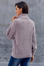 Dames Oversized Trui Kabelpatroon Trendy