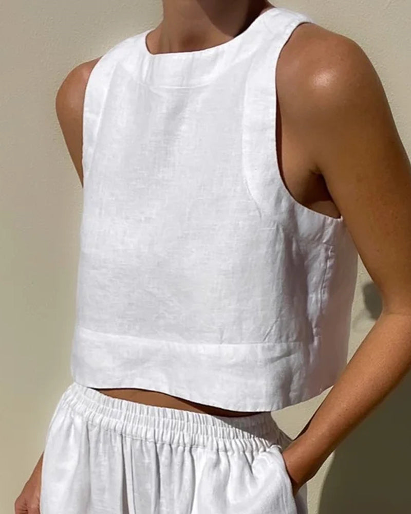 Livia – Maxi-Jurk Met Een V-Hals En Elegante Details, Van Zacht Katoen