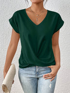 Cleo™ | Casual T-shirt met hartvormige hals