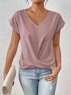 Cleo™ | Casual T-shirt met hartvormige hals