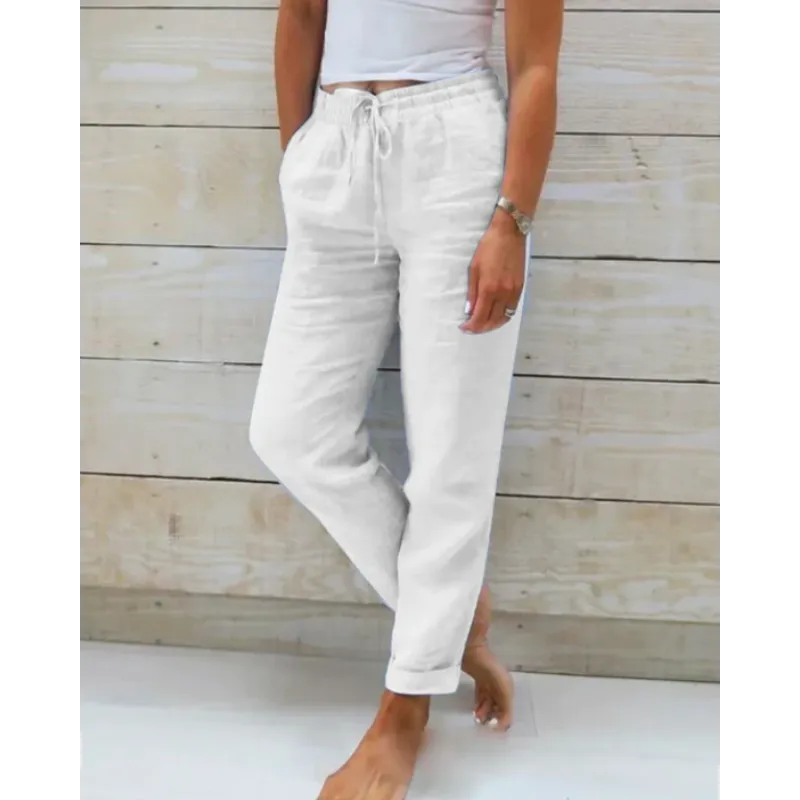 Emma - Linnen broek dames