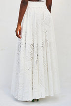 Larissa™ Geborduurde Top & Hoge Taille Maxi Rok Set