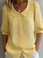 Aurélie — Lichte gebloemde blouse met natuurlijke elegantie
