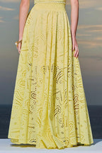 Larissa™ Geborduurde Top & Hoge Taille Maxi Rok Set