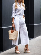 Nelle™ Elegante Shirt & Capri Set