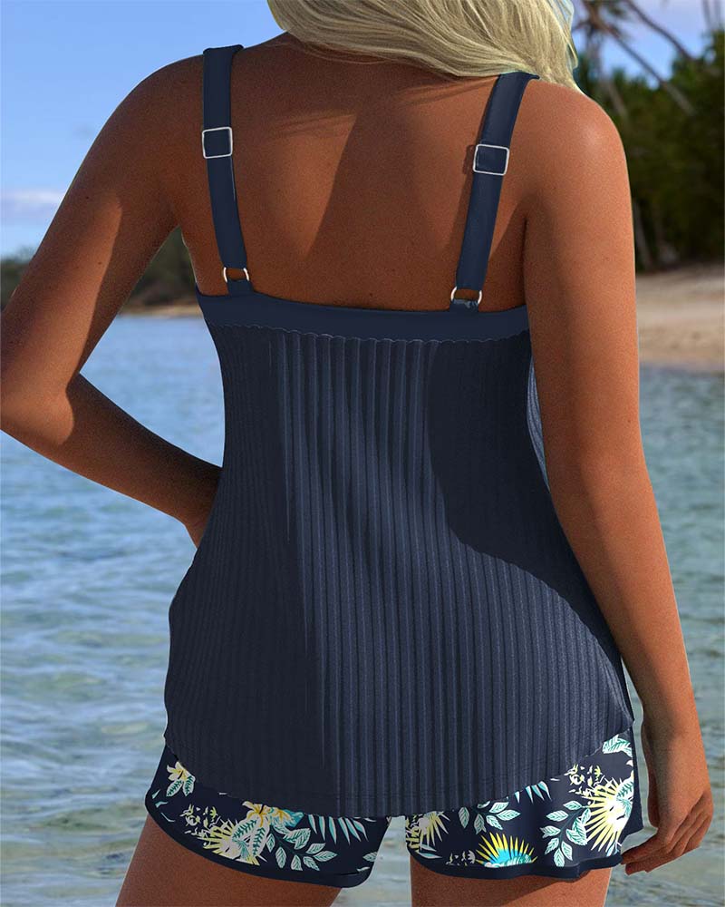 Emma | Tankini Gestreept met Tweedelig Strandbroekje