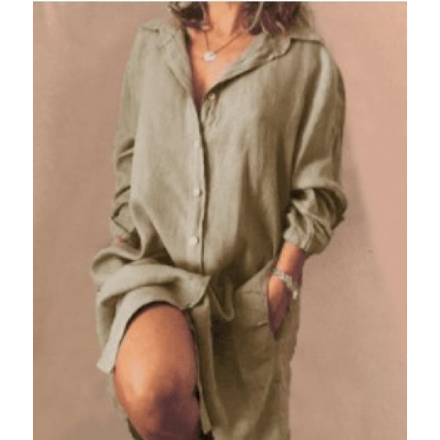 Violaine - Lange Blouse Met Chique Valling