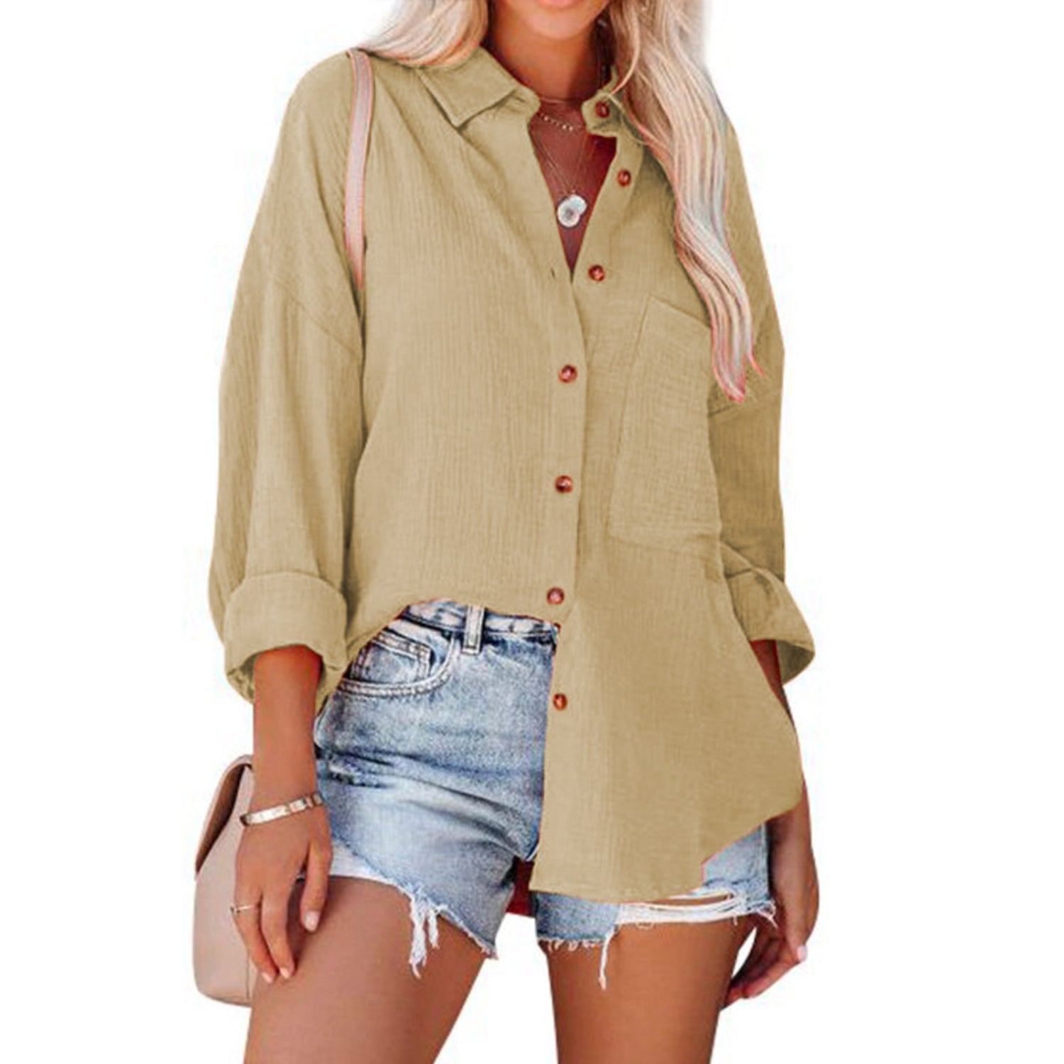 Miralune - Luchtige Zomerblouse Voor Dames Met Stijlvolle Snit