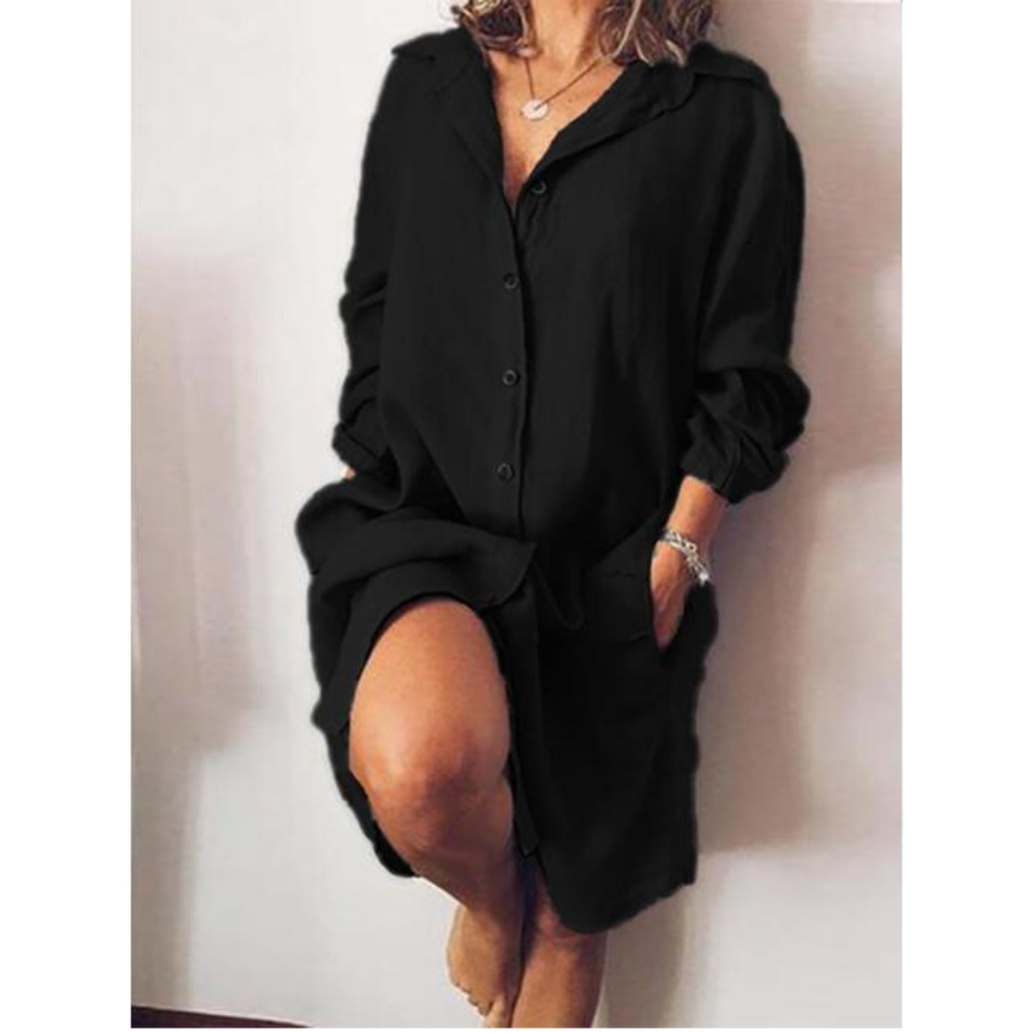 Violaine - Lange Blouse Met Chique Valling