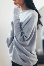 Dames Oversized Trui Col Converteerbaar Veelzijdig