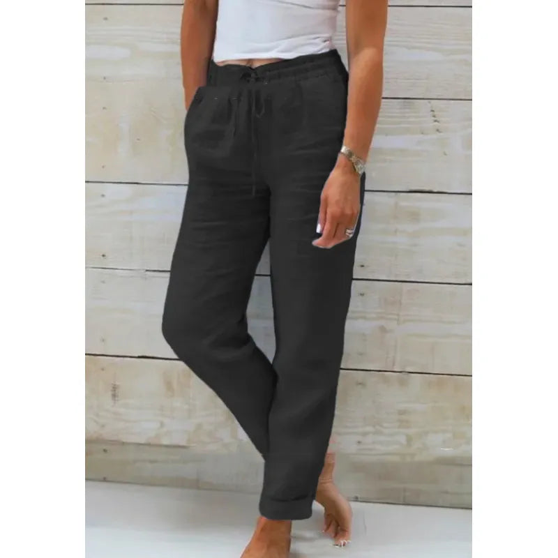 Emma - Linnen broek dames