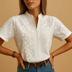 Élise | Trendy witte blouse