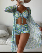 Emma | 3-Delige Bikini Set met Print