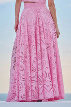 Larissa™ Geborduurde Top & Hoge Taille Maxi Rok Set