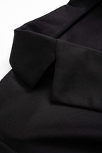 Geknipte Revers V-Hals Mini Jurk