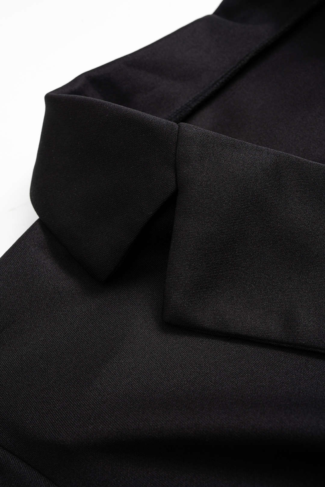 Geknipte Revers V-Hals Mini Jurk