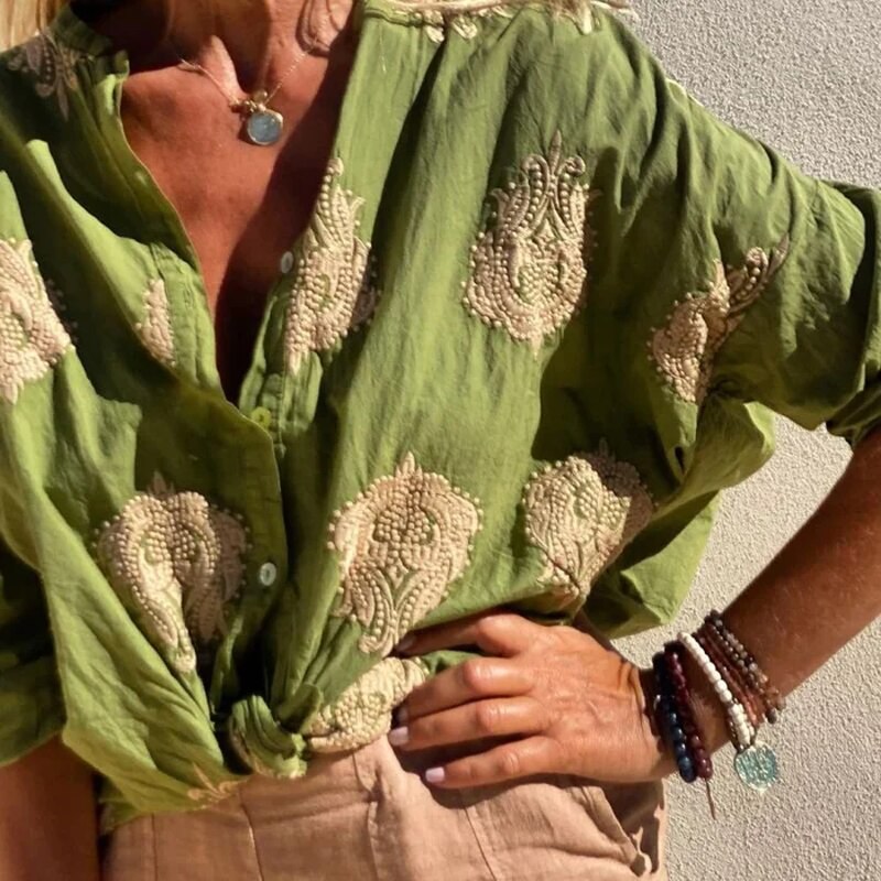 Melis - Trendy Blouse Met Flatterende Pasvorm