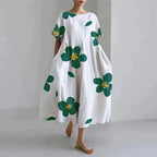 Elegante damesjurk met print | Soepel en stijlvol