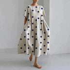 Elegante damesjurk met print | Soepel en stijlvol