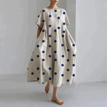 Elegante damesjurk met print | Soepel en stijlvol