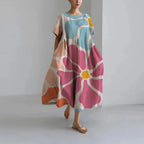 Elegante damesjurk met print | Soepel en stijlvol