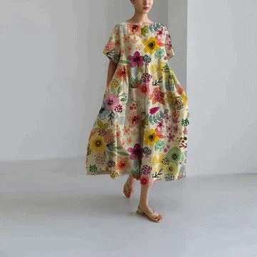 Elegante damesjurk met print | Soepel en stijlvol