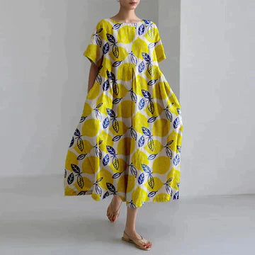 Elegante damesjurk met print | Soepel en stijlvol