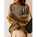 Dames Kasjmier Trui Oversized Coltrui Elegant