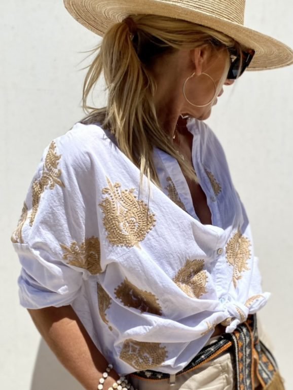 Melis - Trendy Blouse Met Flatterende Pasvorm