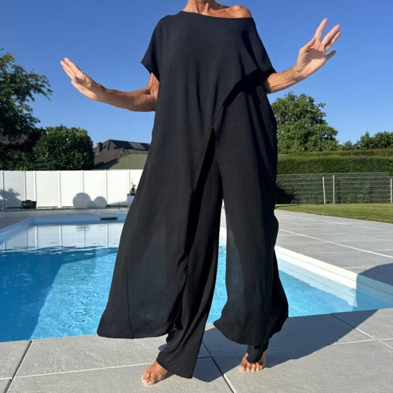 Gabbie™ Elegante Off-Shoulder Twee-delige Set