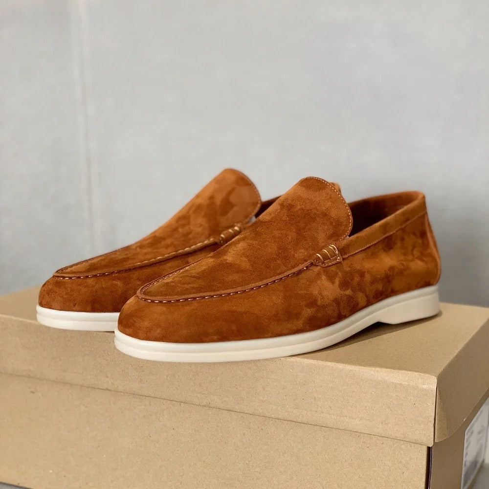 Heren Loafers Suède Comfortabel Old Money Stijl