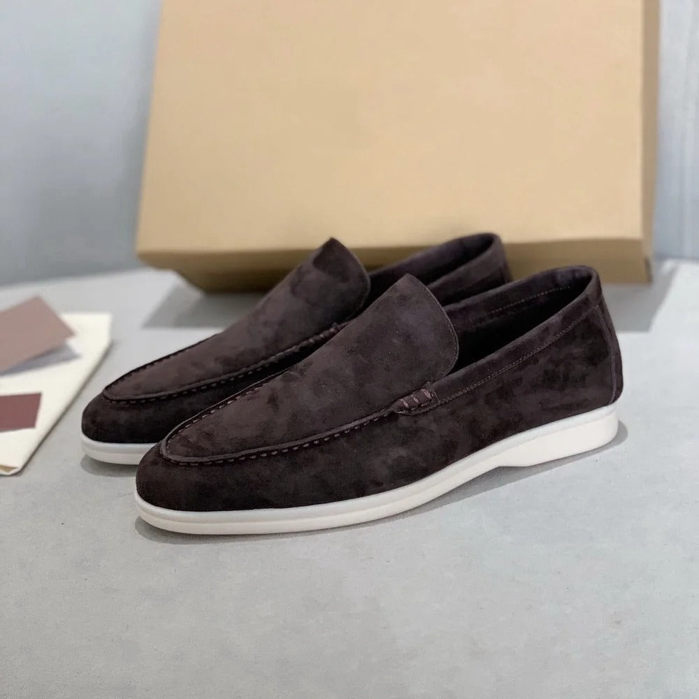 Heren Loafers Suède Comfortabel Old Money Stijl